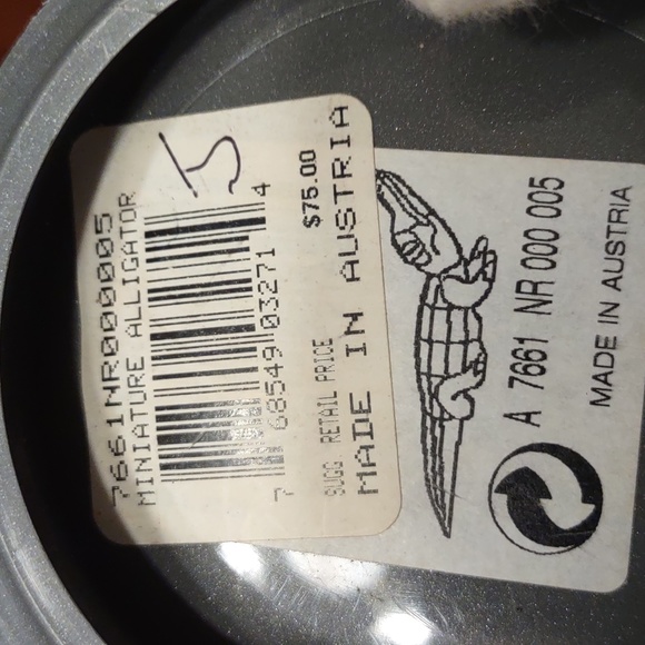 Swarovski Silver Crystal "Miniature Alligator" Made in Austria. 100% Authentic. - Picture 8 of 9